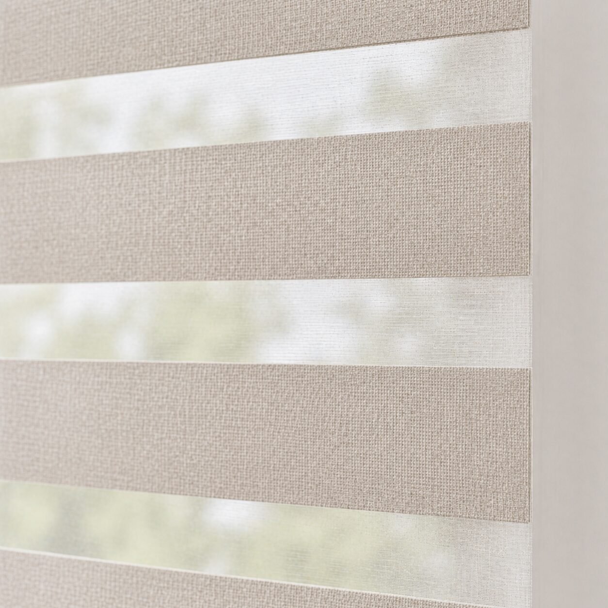 zebra blinds close up