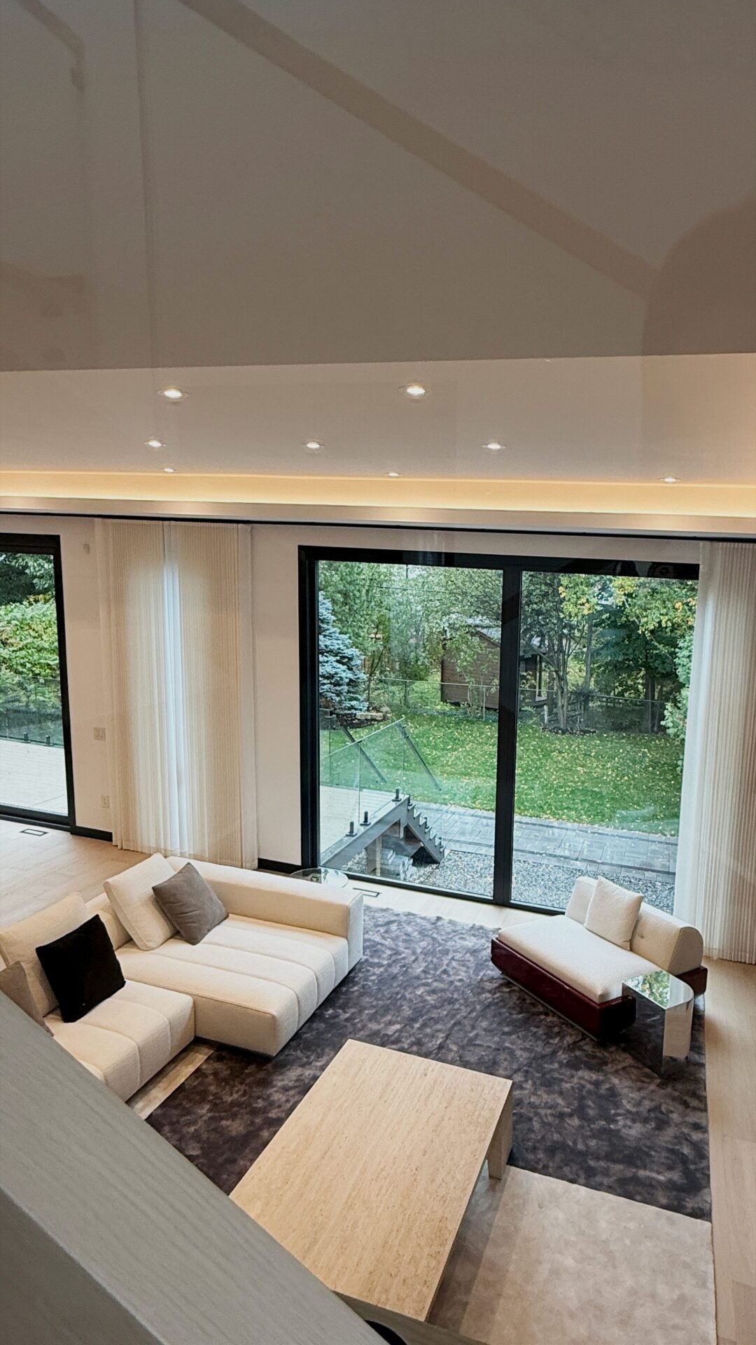 Modern drapery and bespoke window treatments in North York