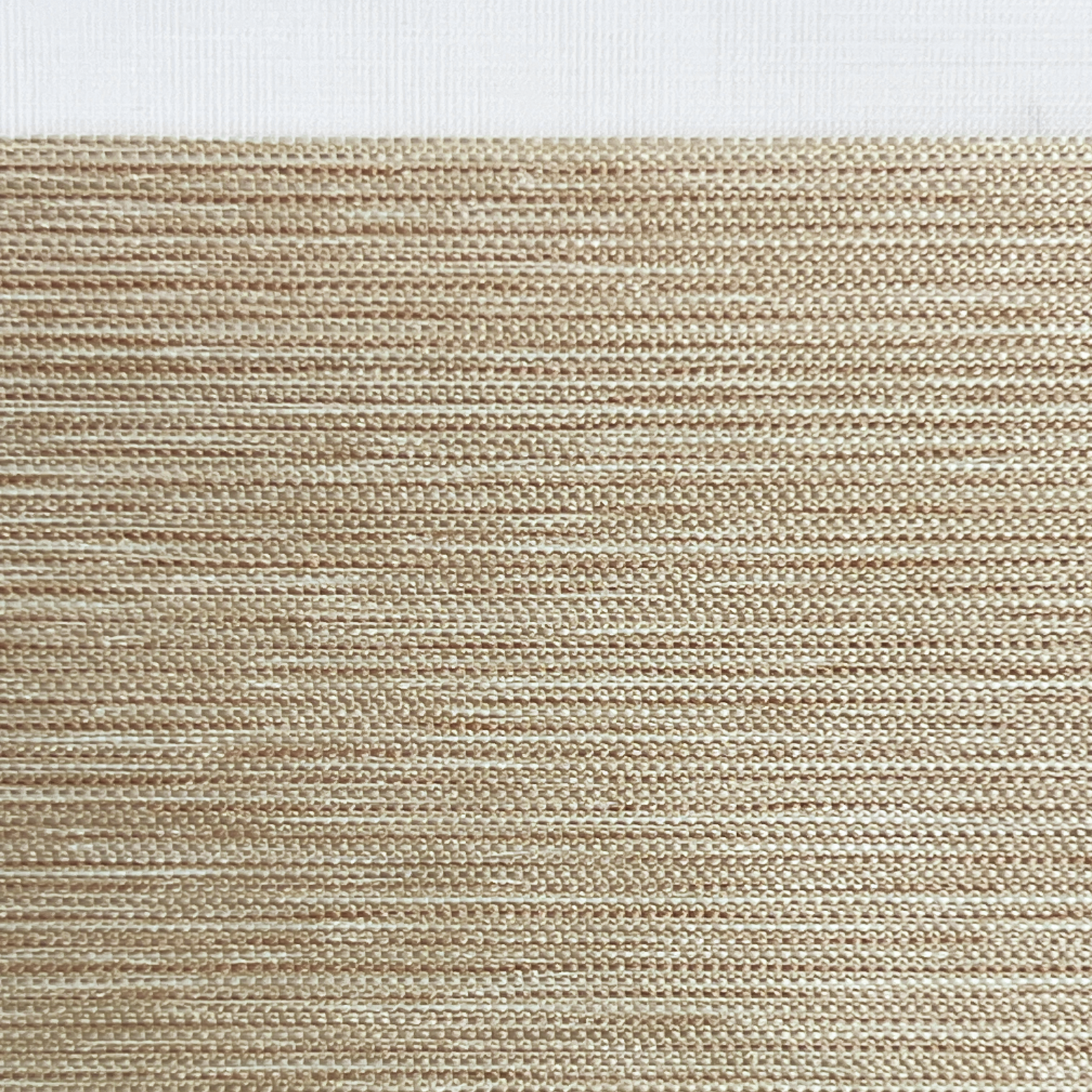 Zebra blind fabric swatch: Aqua Wide — Peach