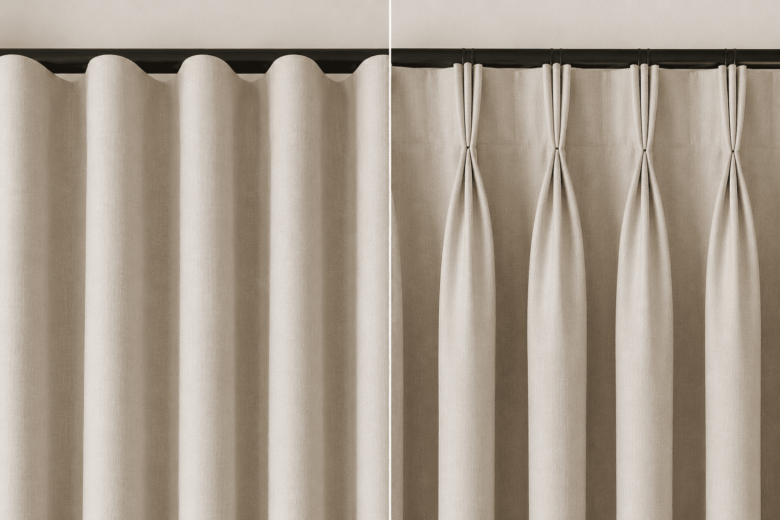Ripplefold vs Pinch Pleat: A Toronto Homeowner’s Guide to Choosing Your Drapery Pleat