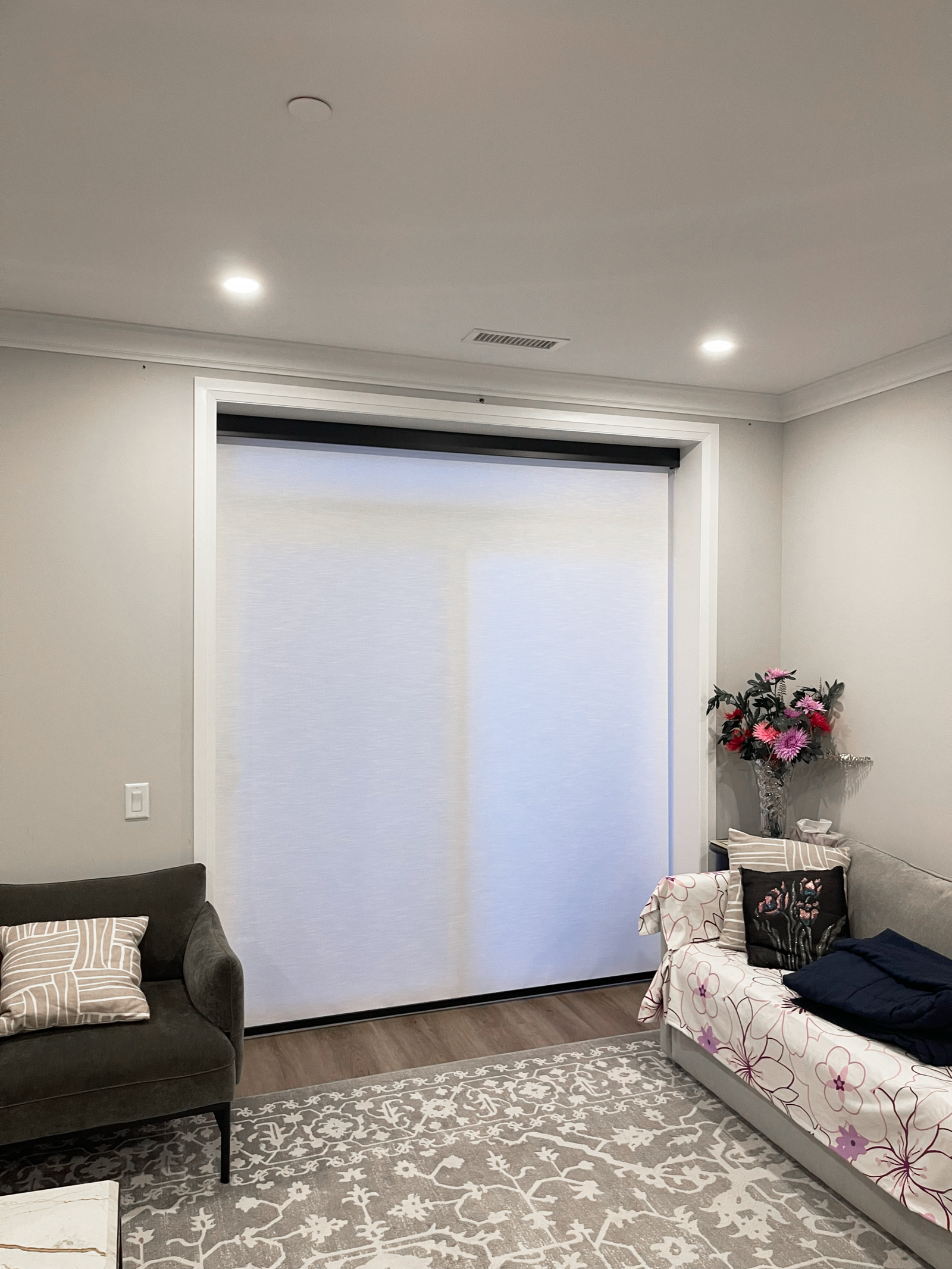Custom window treatments in a Milton home by Starlight Shutter