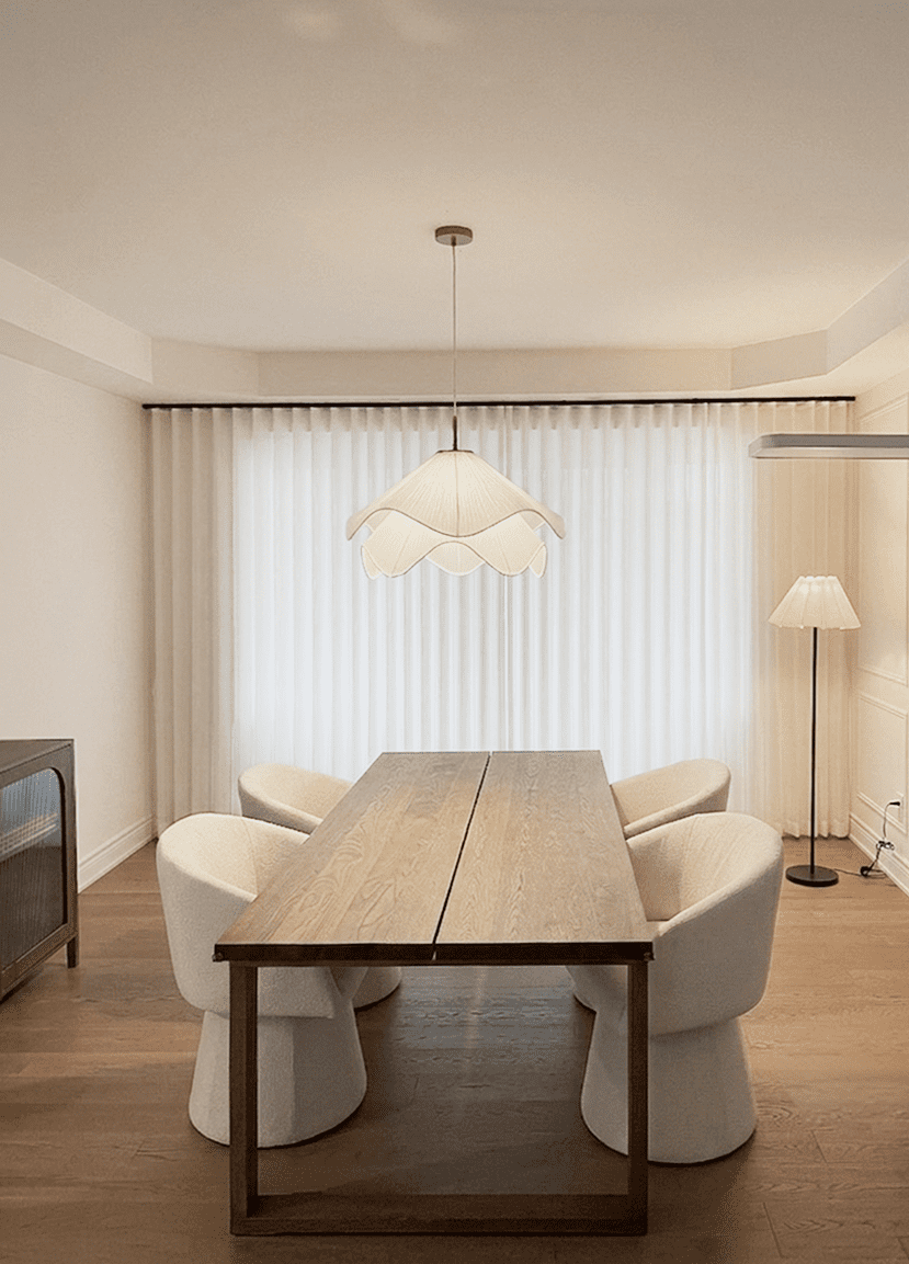 Custom window treatments installed in a sunlit Oakville home by Starlight Shutter