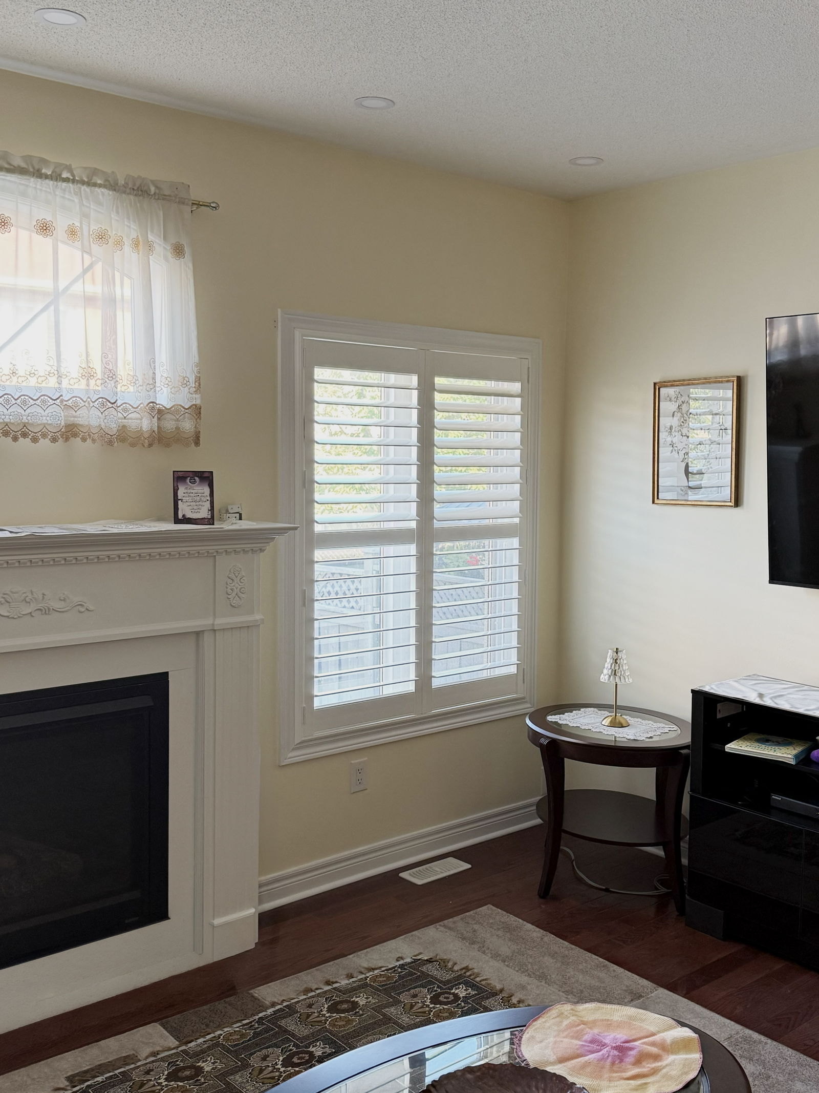 Custom California shutters with a clean, architectural finish