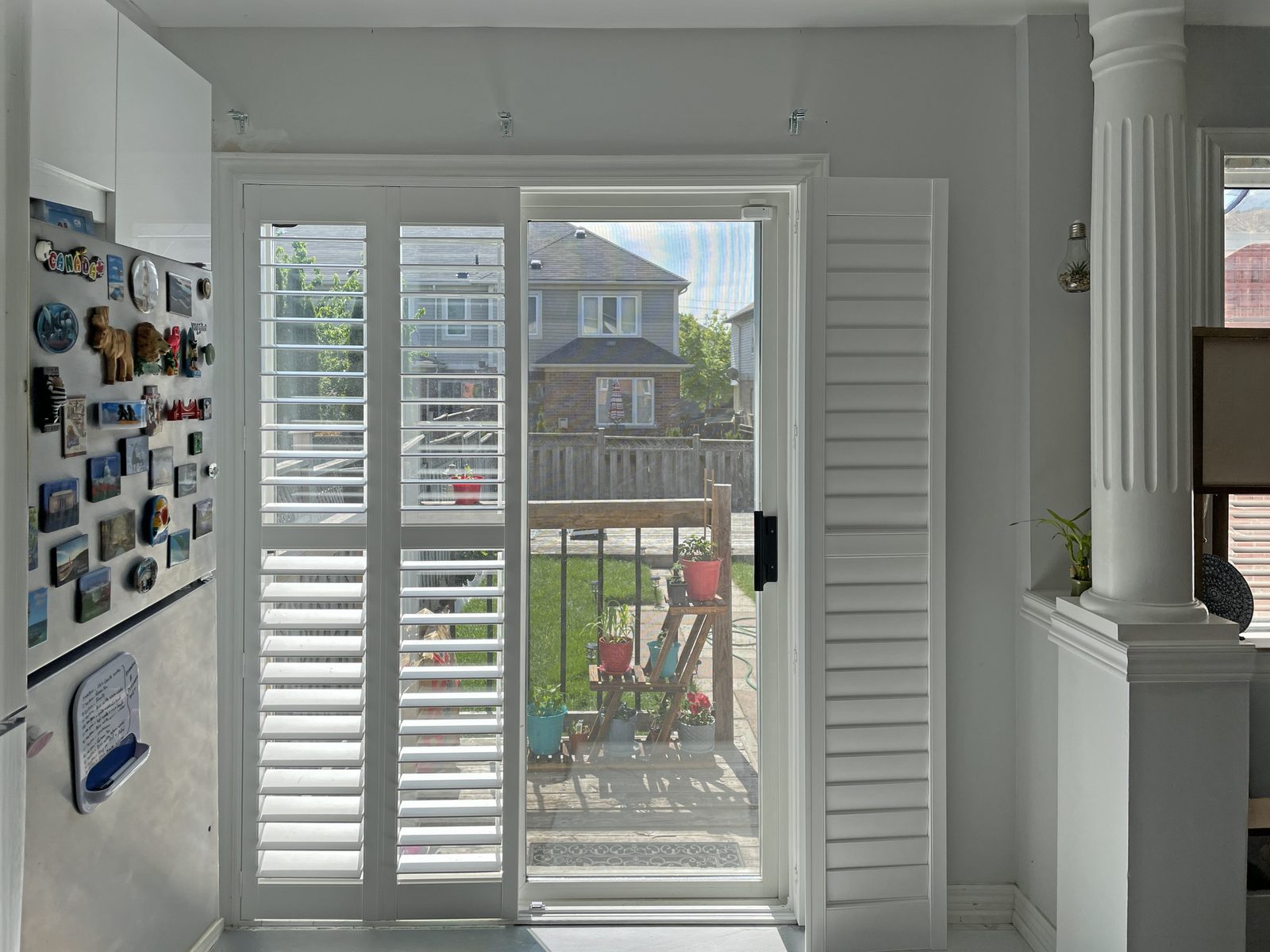 Bi-fold shutters installed in a Toronto home interior